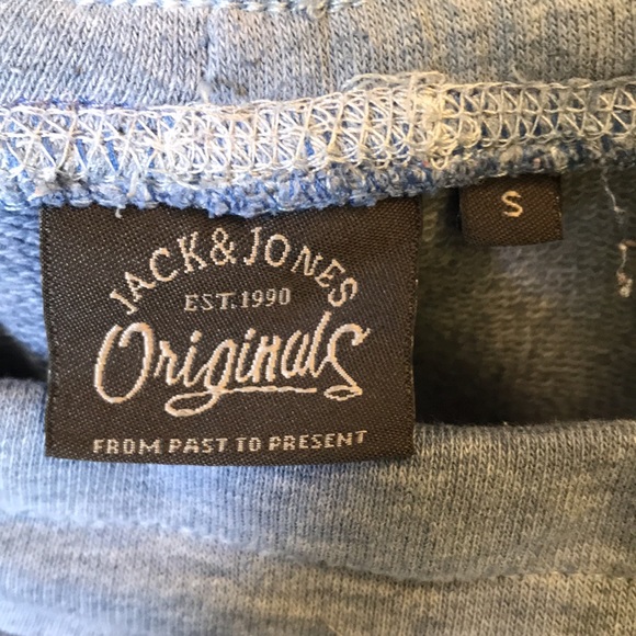 Jack & Jones Heathered Light Blue Jersey Shorts, Mens Size Small - Picture 4 of 4